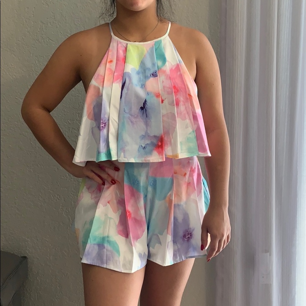 Multi colored romper
